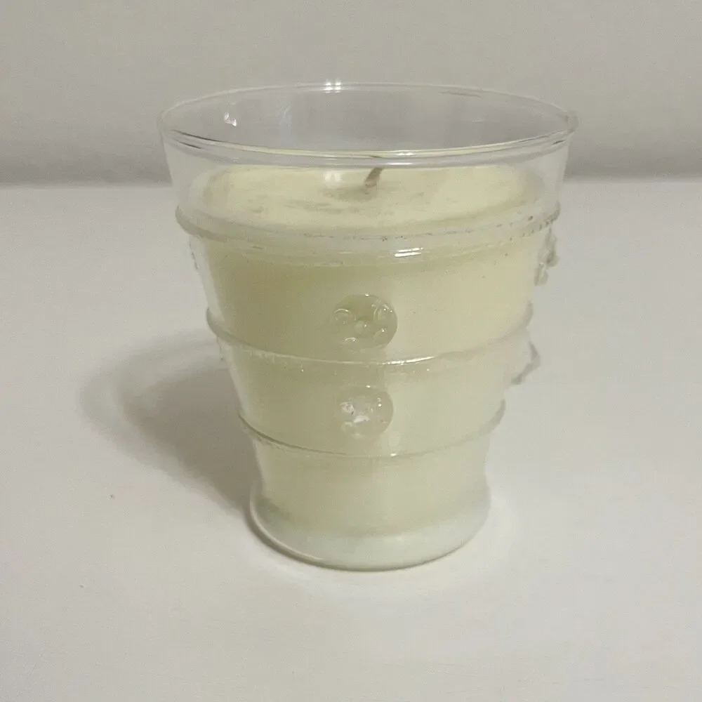 Zodax Grand Casablanca Scented Glass Jar Candle, 8.3 oz - White Rose